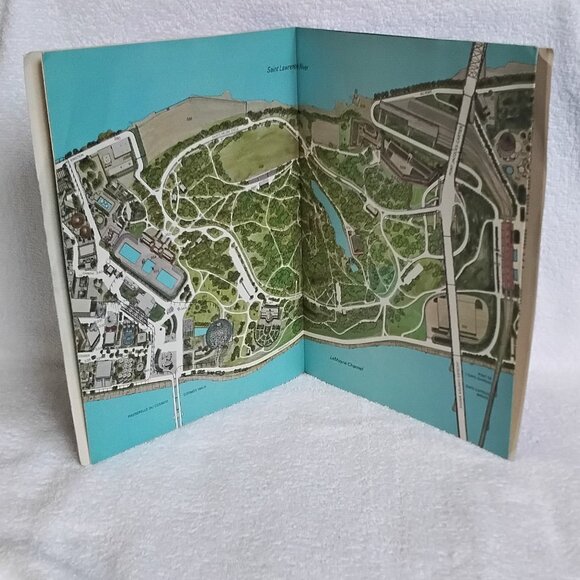1967 Official Souvenir 3 Dimensional Maps in Colour for Montreal Expo 67!! - Picture 3 of 6